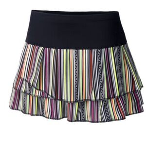 Lucky in Love Rockin Rococo Hot Line Pleat Tier Skirt multicolor S